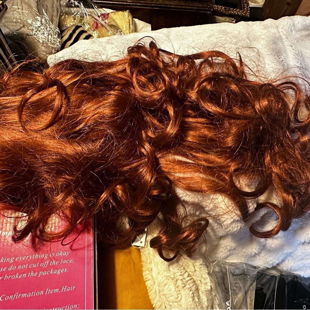 Forever Young 3/4 Hair piece- Gorgeous Curls - Deep Red NIP - Tags - see pics - Picture 8 of 12